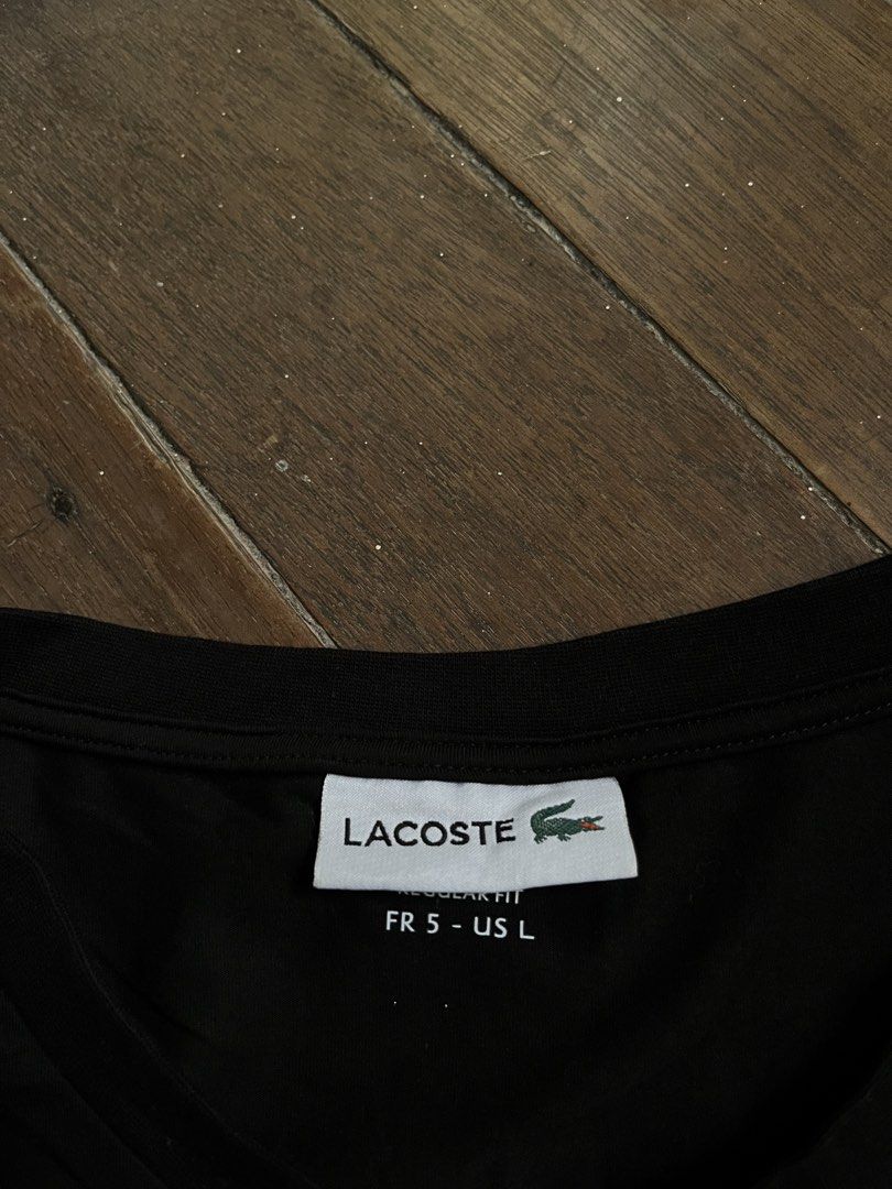 Lacoste Basic Logo T Shirt (Category: Tshirts & Polo Shirts ) located in Bugallon. Submitted by thriftteas.00 (Listing ID 1468948927, Image 3). Description: Lacoste Basic Logo T Shirt Large Frame As new Condition No issue Complete tags Authentic/Legit Claim 2500.