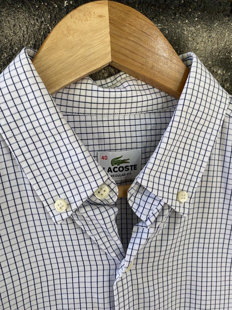 Lacoste Button Down LS Shirt (Category: Formal Shirts) located in Villaverde. Submitted by theluxurythrift.ph (Listing ID 1468966206, Image 3). Description: Wts Lacoste Button Down LS Shirt Size Medium to Large W 21 Inch L 27 Inch Back 30 Inch Good Condition Issue: Light Stain Only (Needwash) 1399 + Sf.