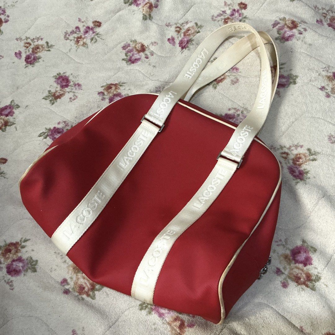 LACOSTE Classic Coccinelle Red Bowling Bag (Category: Shoulder Bags) located in Santo Tomas. Submitted by jybaobei (Listing ID 1469046390, Image 2). Description: - Actual color may vary due lighting - Kindly manage your expectations - Negotiable for sure buyer!.