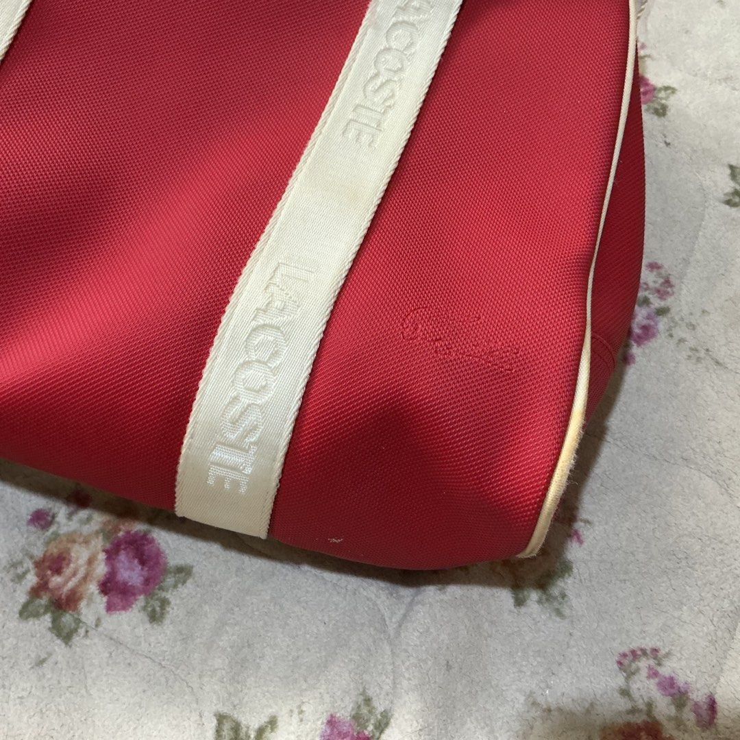 LACOSTE Classic Coccinelle Red Bowling Bag (Category: Shoulder Bags) located in Santo Tomas. Submitted by jybaobei (Listing ID 1469046390, Image 3). Description: - Actual color may vary due lighting - Kindly manage your expectations - Negotiable for sure buyer!.