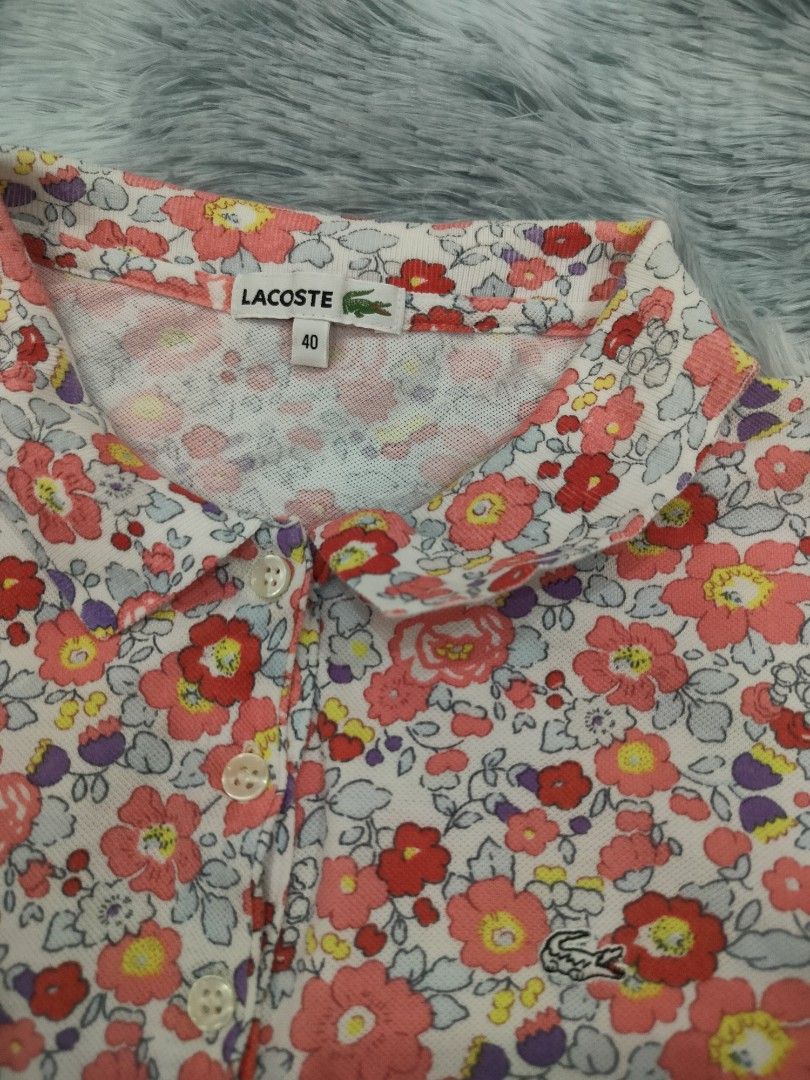 Lacoste Floral Polo Shirt (Category: Others Tops) located in Midsayap. Submitted by rogeandrei29987 (Listing ID 1469106752, Image 3). Description: 📌Lacoste Polo Shirt •Size 40 on tag •18x23.5 •9/10 cr •No issue/As New MOP: Gcash Courier✈️: J&T Unli vouch/Vc with item Loc: Kabacan, North Cotabato❤️ .