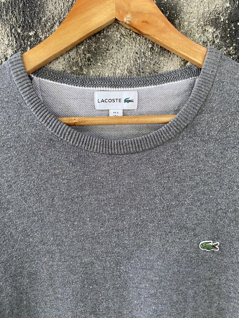 Lacoste Knitted Sweater (Category: Coats, Jackets and Outerwear) located in Villaverde. Submitted by theluxurythrift.ph (Listing ID 1468961892, Image 3). Description: Wts Lacoste Sweater Size Large on Tag W 22 Inch L 29 Inch Excellent Condition 1299 + Sf.