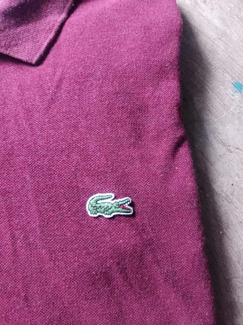 LACOSTE SIZE 4 (Category: Coats, Jackets and Outerwear) located in Manila. Submitted by the.good.thrift (Listing ID 1469078641, Image 2). Description: authentic Lacoste maroon size xl good as new.