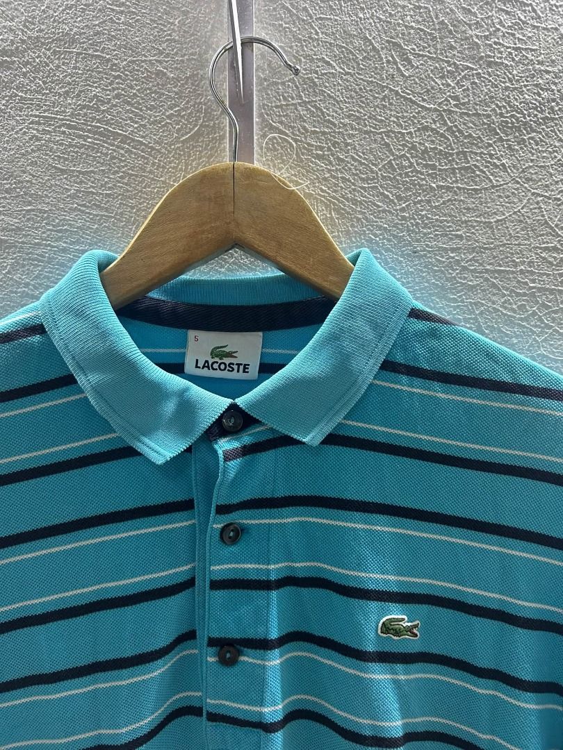 LACOSTE STRIPES LOGO (Category: Tshirts & Polo Shirts ) located in Caloocan City. Submitted by j3ngsanity (Listing ID 1469076078, Image 2). Description: GOOD AS NEW ISSUE : MAY PUTOL WASH TAG DIMES : 21x27.5.