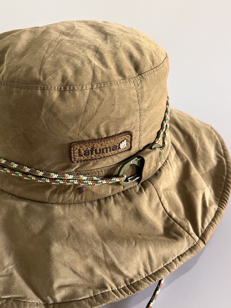 Lafuma Bucket Hat (Category: Caps & Hats) located in Malaybalay. Submitted by haulsome (Listing ID 1468993846, Image 3). Description: Lafuma Bucket Hat -No flaws/Like new -Features a lafuma leather patch logo on sides and unique belt like around the cap -Perfect for any outdoor activities -Adult size, fits up to 57cm-58cm 400php, +sf .