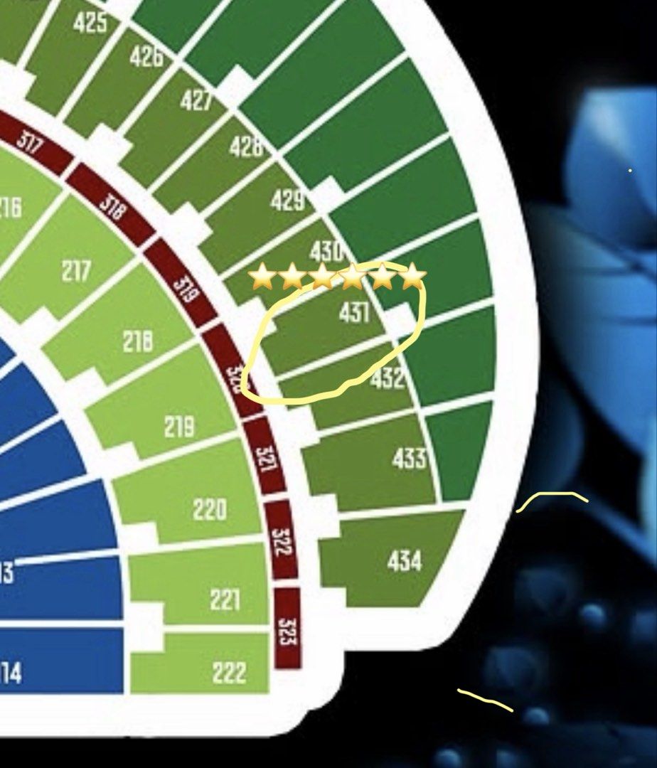 Lalala Fest 2027 Upperbox Reg A Ticket Section 431 (Category: Events Tickets) located in Manila. Submitted by iluvbiscoffcookie (Listing ID 1468986173, Image 2). Description: ⭐️ Lalala Fest 2027 ⭐️ Seat: Section 431, Upper Box Regular A - Row 87 Date: January 14, 2027 Venue: Philippine Arena Selling for 4k pesos onlyyy 💕💕 - Reason for selling: i was able to secure my desired tix aaa 🥹 Delivery: can meet-up @ sm manila or around taft (dlsu!).