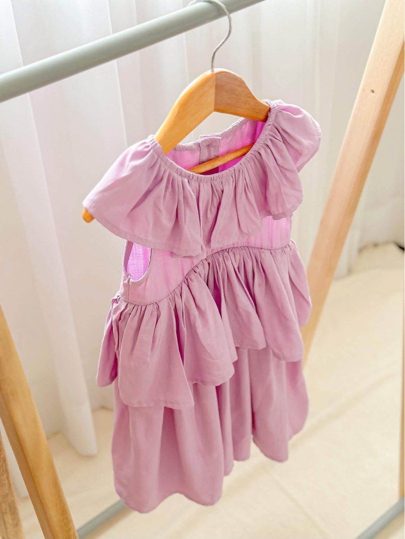 Lavender UmiBaby Ruffled Dress 2Y (Category: Babies & Kids Fashion) located in Malolos. Submitted by theroyalrunwayph (Listing ID 1469065117, Image 2). Description: Brand new, just washed. Super pretty. Runs big..