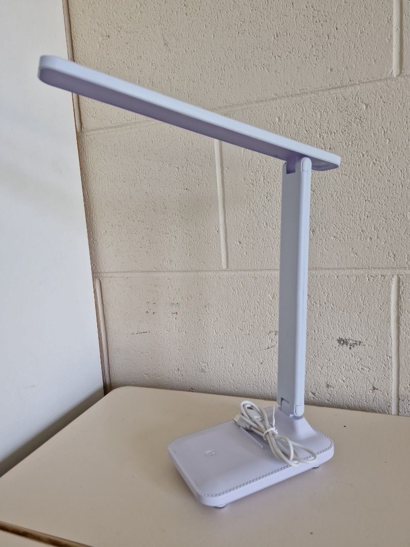 Led touch desk lamp (Category: Lighting) located in Quezon City. Submitted by declttermum (Listing ID 1468957123, Image 1). Description: Unused lamp. 3 modes. Wysiwyg. Available by December. #ledlamp #studylamp #lamp #desklight #desklamp.
