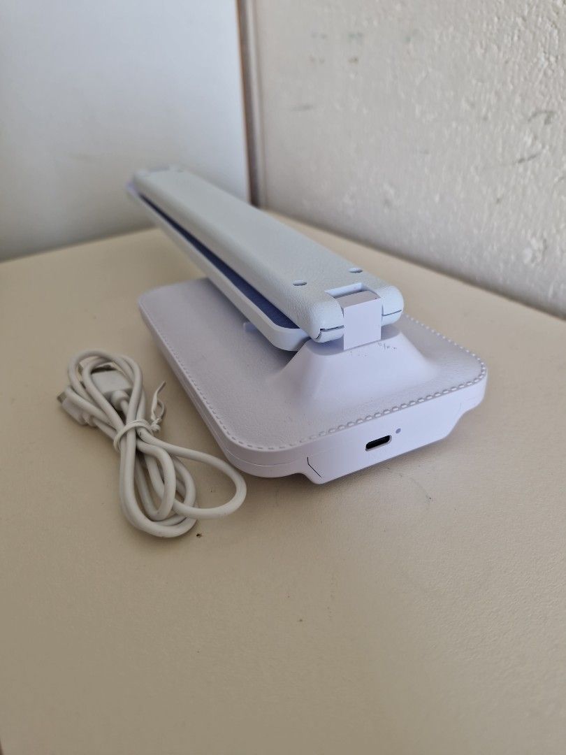 Led touch desk lamp (Category: Lighting) located in Quezon City. Submitted by declttermum (Listing ID 1468957123, Image 3). Description: Unused lamp. 3 modes. Wysiwyg. Available by December. #ledlamp #studylamp #lamp #desklight #desklamp.