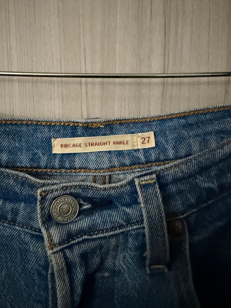 levis ribcage straight ankle jeans - size 27 (Category: Jeans) located in Caloocan City. Submitted by coolowl.112070 (Listing ID 1468971107, Image 3). Description: levi's ribcage straight ankle jeans size 27 inseam length - 24.5 inches altered inseam length wash/color: jazz pop can fit up to size 29 bought second hand here at carousell .
