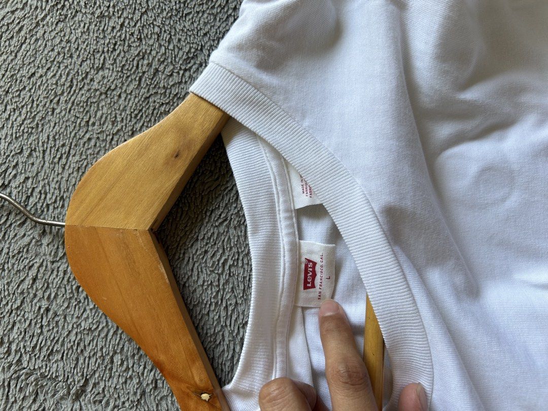 Levis white top large (Category: Blouses) located in Quezon. Submitted by duculanjay (Listing ID 1468934256, Image 2). Description: Large No flaw Add sf.