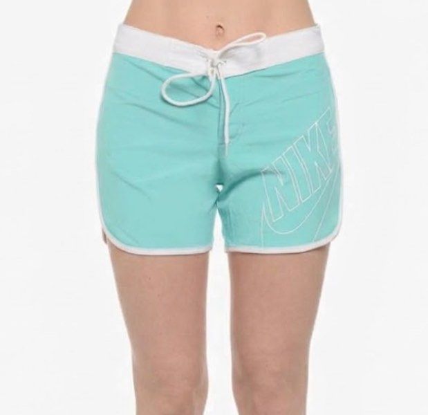 light blue Nike lightweight mini shorts (Category: Activewear) located in Lucban. Submitted by rep.rznt (Listing ID 1469064753, Image 2). Description: M on tag Dimes: 30 can stretch 32 width, 13 length .