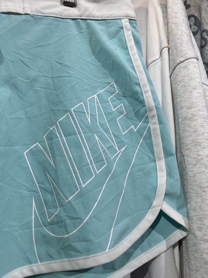light blue Nike lightweight mini shorts (Category: Activewear) located in Lucban. Submitted by rep.rznt (Listing ID 1469064753, Image 3). Description: M on tag Dimes: 30 can stretch 32 width, 13 length .