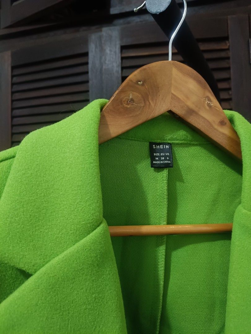 Limegreen Blazer Vest with Pockets (Category: Coats, Jackets and Outerwear) located in Manila. Submitted by byjrb (Listing ID 1469056899, Image 2). Description: 🛍️ Brand-new items from SHEIN, Emery Rose, Zaful, No brand & more! Size : Medium to Large 📦 Shipping: LBC / J&T / Lalamove 💸 MOP: GCash / BPI only Note : Brand is listed as SHEIN for listing purposes. All items are sourced from shein-bales. Shipping schedule. Wednesday and Saturday : s