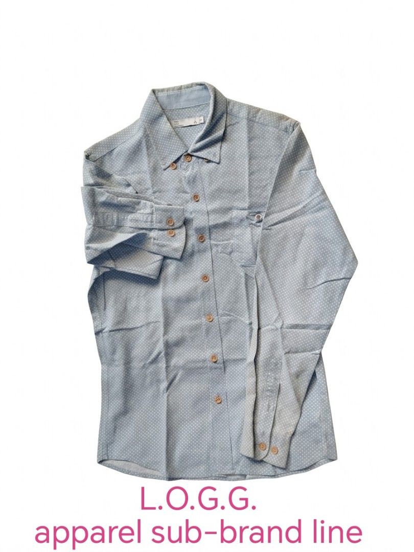 L.O.G.G. (H&M) (Category: Tshirts & Polo Shirts ) located in Manila. Submitted by angmerchant (Listing ID 1469070852, Image 1). Description: Light Blue Polka Dot Long Sleeve Text me 0991 922 7964.