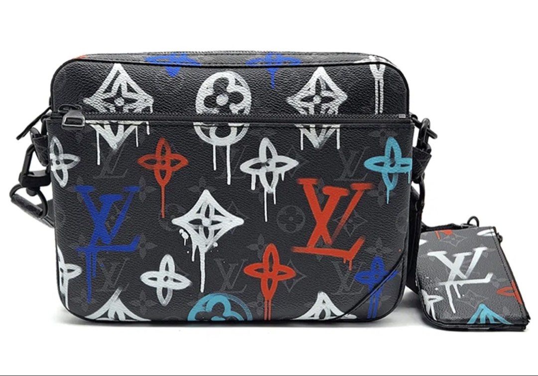Louis Vuitton Trio Messenger LV Graffiti Multicolor (Category: Luxury Bags & Wallets) located in Muntinlupa City. Submitted by ironman0907 (Listing ID 1469062433, Image 2). Description: Condition: Brand New / Unused (10/10) Model Code: M21396 (3-in-1) Details: • Extremely rare and limited edition Louis Vuitton Trio Messenger featuring the iconic Monogram Spray / Graffiti Multicolor design. •Perfect statement piece with a versatile crossbody strap
