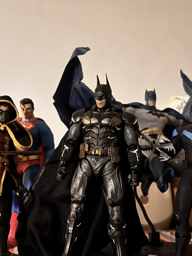 LPZZ UPF Arkham Knight Batman (Category: Figurines & Statues) located in Bocaue. Submitted by kazukideux19 (Listing ID 1469160797, Image 2). Description: For Sale: LPZZ Batman (Arkham Knight) - 4.9k - BIB complete accessories, no brown box - Good condition Tags: mafex, shf, marvel legends, neca, lpzz, inart, mezco, batman.