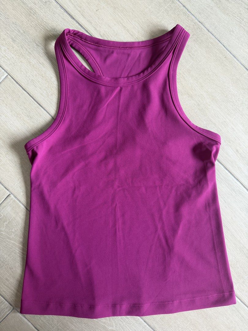Lululemon Align Waist-Length Racerback Tank Top (Category: Activewear) located in Makati City. Submitted by marionetteh (Listing ID 1468959955, Image 1). Description: Listed price is best price already Item has never been used but size tag has been taken out Size: 6 Color: Magenta Purple RFS: decluttering.