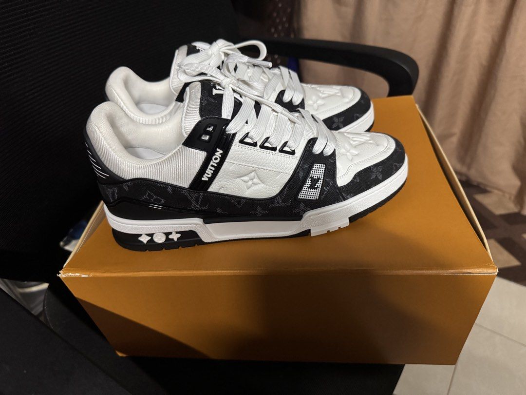 LV trainer (Category: Casual Shoes) located in Las Pinas. Submitted by safefox_e32cd2 (Listing ID 1469101593, Image 3). Description: Selling lv trainer High quality rep 1:1 Used once Complete box and accesories Makati/Las pinas .