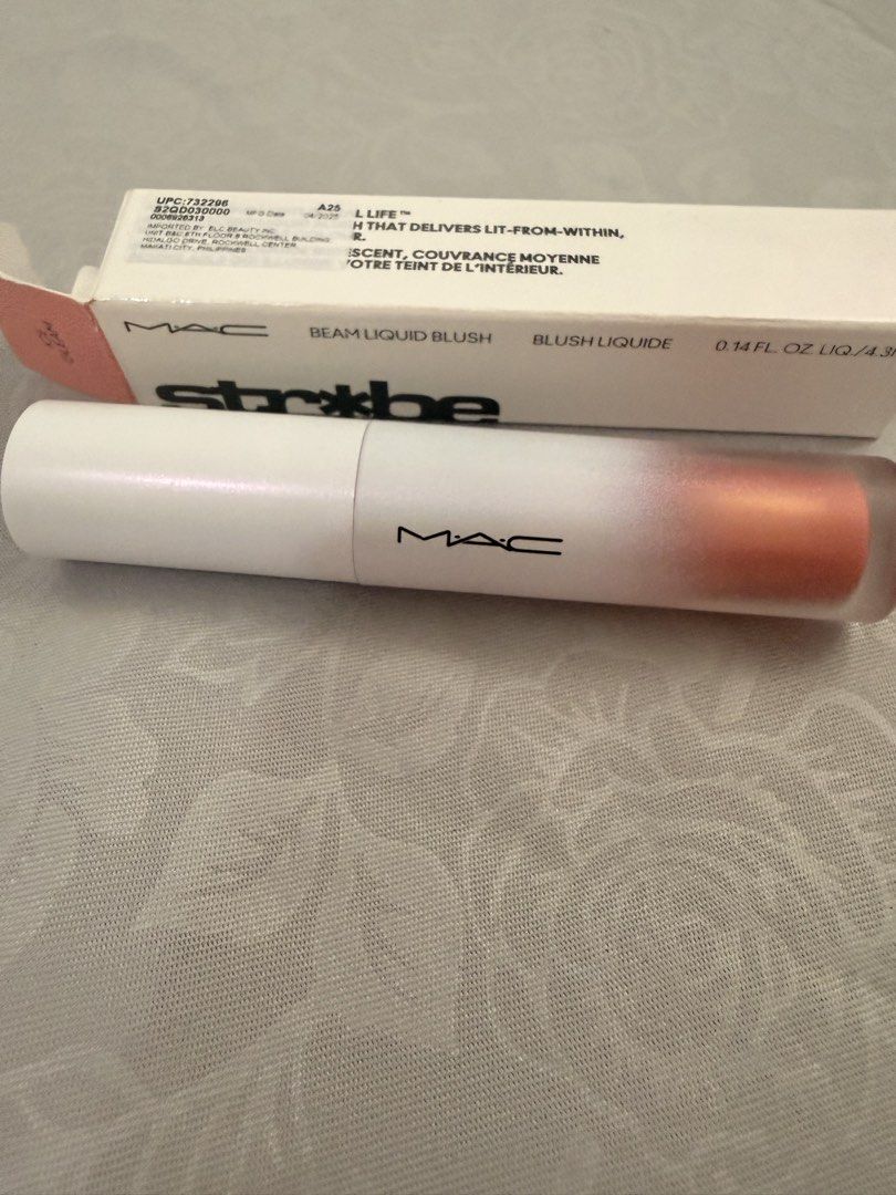 Mac Strobe Beam Liquid Blush (Category: Makeup) located in Rizal. Submitted by lovekylekale (Listing ID 1469007239, Image 1). Description: Mac Strobe Beam Liquid Blush ( Ice Gleam) Original price ₱1400 Bought 3wks ago.