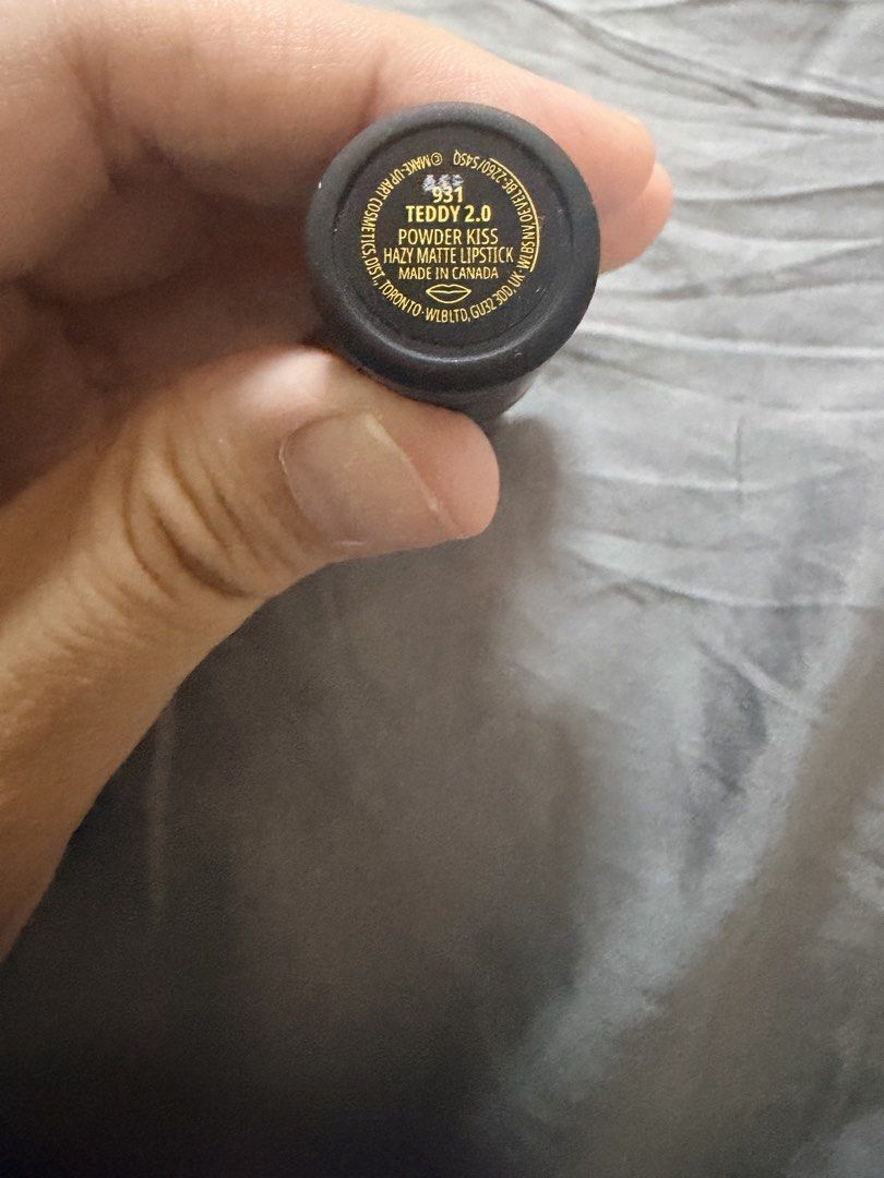 MAC TEDDY 2.0 (Category: Makeup) located in Quezon City. Submitted by bloompicks (Listing ID 1469112251, Image 2). Description: 90% full Powder kiss hazy matte lipstick .