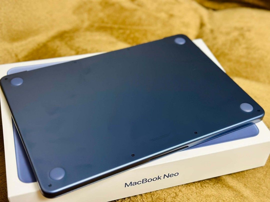 Macbook Neo 512gb (Indigo, 0 battery cycle) (Category: Laptops & Notebooks) located in Manila. Submitted by callieboist (Listing ID 1469036896, Image 1). Description: Macbook Neo almost new opened to test if working but never been used. Slightly negotiable!.