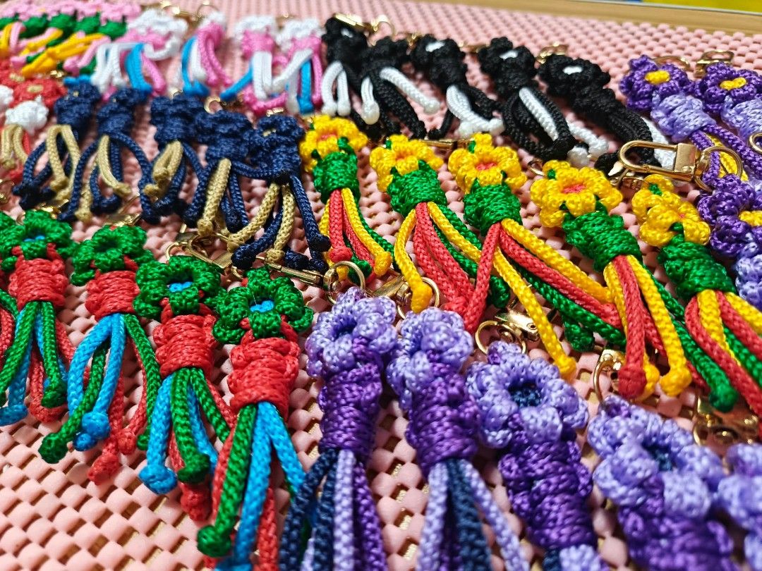 Macrame Handmade Keychains (Category: Handmade Craft) located in Manila. Submitted by crafters0001 (Listing ID 1469142455, Image 2). Description: 📌MACRAME KEYCHAINS ( HANDMADE ) ALSO SELLING FOR BULK ORDERS!!! DISCOUNTS ARE NEGOTIABLE, PM FOR MORE INFO✅ 75 per piece.