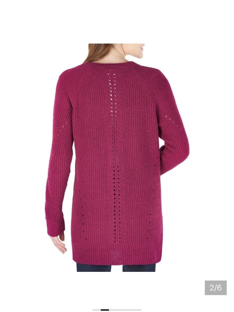 Member's Mark Ladies Soft Chenille Pointelle Cardigan (Category: Coats, Jackets and Outerwear) located in San Mateo. Submitted by sellbypelle (Listing ID 1468683678, Image 2). Description: Pre loved 🌸 Brand: Member's Mark Actual Measurements W: Free size L up to 2Xl L : 34 inches No Issue Location: Rizal 💰 Payment: GCash — pay first 📦 Shipping: + sf via J&T only 🗓️ Batch shipping: Once a week 💡 Actual color may vary slightly due to lighting 