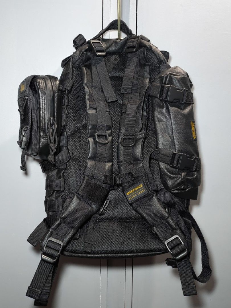 MAGFORCE Black Label Strike Falcon Backpack Set (Category: Backpacks) located in Manila. Submitted by rewearables.mnl (Listing ID 1469107243, Image 2). Description: FOR SALE -MAGFORCE Black Label Strike Falcon Backpack Set SET INCLUSIONS: BLACK LABEL STRIKE FALCON BAGPACK-14.5k BLACK LABEL SUPPORTER BAG-2.5k BLACK LABEL PATRIOT POUCH-3.5k CONDITION:10/10 COLOR RATE:10/10 ISSUE:NONE ASKING PRICE:17,000 SET REWEARABLES PRODUCT DISCLAIMER** All thri