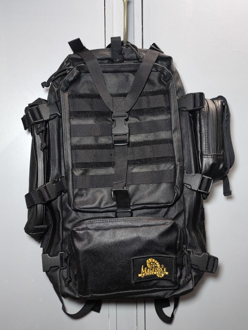 MAGFORCE Black Label Strike Falcon Backpack Set (Category: Backpacks) located in Manila. Submitted by rewearables.mnl (Listing ID 1469107243, Image 1). Description: FOR SALE -MAGFORCE Black Label Strike Falcon Backpack Set SET INCLUSIONS: BLACK LABEL STRIKE FALCON BAGPACK-14.5k BLACK LABEL SUPPORTER BAG-2.5k BLACK LABEL PATRIOT POUCH-3.5k CONDITION:10/10 COLOR RATE:10/10 ISSUE:NONE ASKING PRICE:17,000 SET REWEARABLES PRODUCT DISCLAIMER** All thri