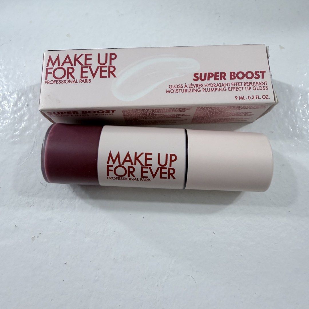 MAKEUPFOREVER Gloss (Category: Makeup) located in Paranaque City. Submitted by chinitamaria (Listing ID 1469090340, Image 2). Description: - Brand: Make Up For Ever - Shade boundlessberry - got this from USA/ 20-26 dollars i forgot!! - Condition: swatchedonce,with clean original box - MOP: gcash - MOD: lalamove/j&t Im an impulsive buyer who gets overwhelmed by her stash!! Hehe.