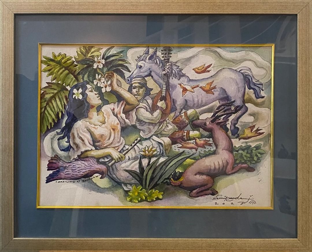 Makiling at Banahaw - Nemiranda (Category: Art & Prints) located in Taguig. Submitted by drybrushgallery (Listing ID 1469011752, Image 2). Description: Makiling at Banahaw Nemiranda, 2025 Watercolor on Paper Artwork Dimension: 12" x 16" with Certificate of Authenticity PM FOR INQUIRY 0917 565 2917.