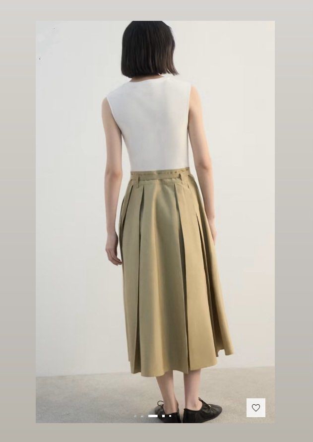 Mango Flared Midi Dress with Belt (Category: Dresses) located in San Pedro. Submitted by fromsissiescloset (Listing ID 1468942627, Image 3). Description: M@NG0 Flared Midi Dress With Belt - Medium Brown / White & Khaki - Like new condition / Used once only - Size XS / Length 49" - Combined design. Midi design. A-line design. Godet detail. Crew neck. Sleeveless. Belt loops. Belt buckle fastening. Side zip closure - Top is 100% Cotton / Skirt is Ly