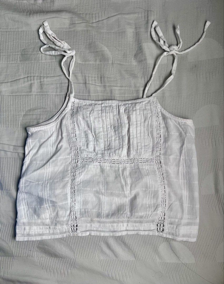 Mango Tie Strap Camisole Top (Category: Sleeveless) located in Manila. Submitted by sh4rice (Listing ID 1469004791, Image 2). Description: Fits s-m .