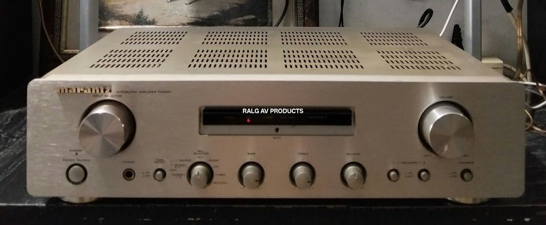 Marantz Integrated Amplifier PM4001 (Category: Soundbars, Speakers & Amplifiers) located in Bulacan. Submitted by ronald277077025 (Listing ID 1469025603, Image 2). Description: MARANTZ STEREO INTEGRATED AMPLIFIER PM4001 55 WATTS ( 8 OHMS) 80 WATTS ( 4 OHMS) 4-16 OHMS SPEAKER IMPEDANCE LOUDNESS AND TONE DEFEAT FULLY OPERATIONAL 110 VOLTS DIMENSIONS: W44 x H11.7 x D34.1 CM 6.6 kg Location: Sta Maria Bulacan Shipping at buyers expense.