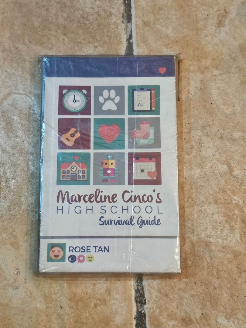 Marceline Cinco's Highschool Survival Guide (Category: Storybooks) located in Makati City. Submitted by luckymoonshop (Listing ID 1468951793, Image 1). Description: 🧹 DECLUTTERING 🧹 Please adopt our items as they need a new home + additional funds. <3 📍 Location: Makati City 💳 Mode of Payment: • GCash / Maya / Bank Transfer 📦 Mode of Shipment/Delivery: • J&T Express / JRS Express / LBC / Grab / Lalamove.