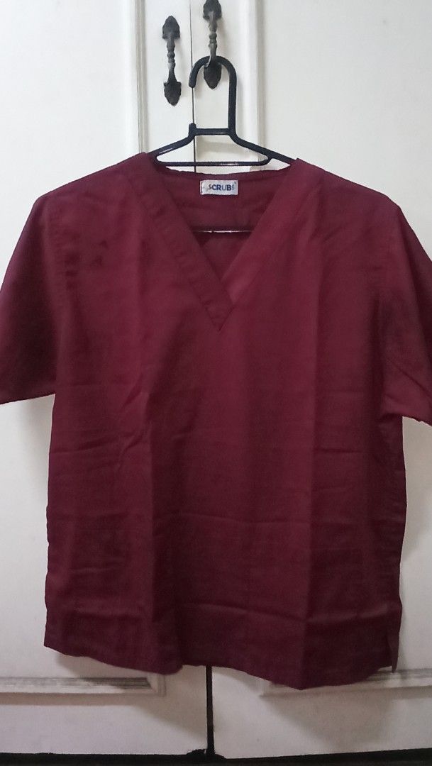 Maroon Scrubs Set (Category: Sets or Coordinates) located in Caloocan City. Submitted by pcencarnacion1 (Listing ID 1469062017, Image 1). Description: 2 sets available Prices negotiable if getting both - Color: Maroon / Deep red - Style: Classic V-neck, short sleeves - Features: Side slits at the hem for easy movement - Fabric: Lightweight and comfortable - Brand: SCRUBS.