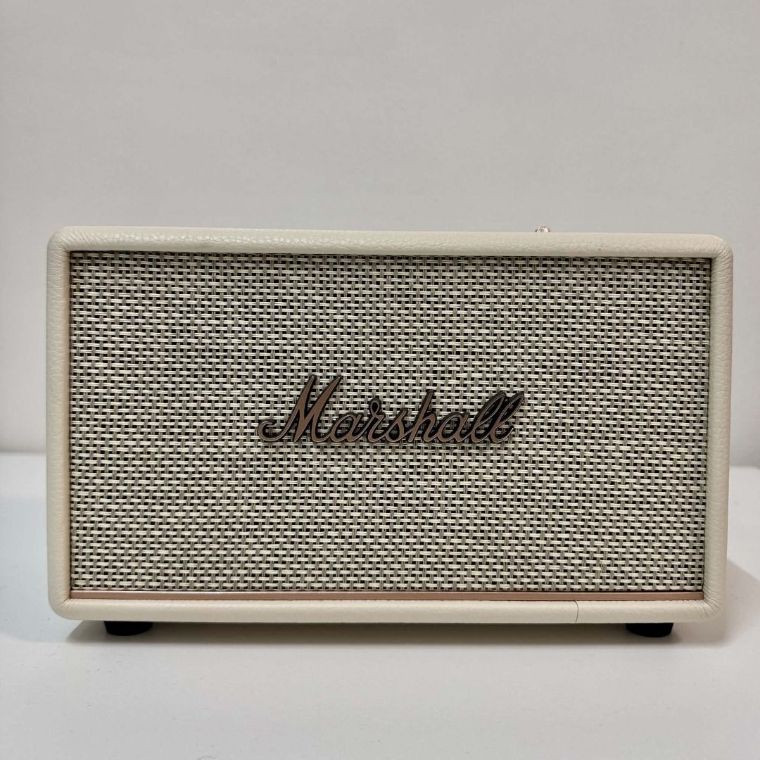 Marshall Acton III (Category: Soundbars, Speakers & Amplifiers) located in Mandaluyong City. Submitted by felichinun21635 (Listing ID 1468948894, Image 1). Description: Marshall Acton III Bluetooth Speaker – Excellent Condition Price: ₱ 13,000 Selling my Marshall Acton III in excellent, mint condition. Color: Cream Connectivity: Bluetooth 5.2 and 3.5 mm AUX input -Barely used -No visible scratches or signs of damage -Great sound quality -All butt