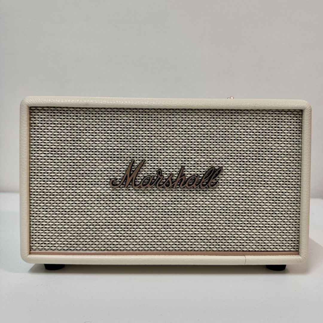 Marshall Acton III Bluetooth Speaker Cream (Category: Soundbars, Speakers & Amplifiers) located in Manila. Submitted by oddphoenix_01a7bc (Listing ID 1469080963, Image 2). Description: Marshall Acton III Bluetooth Speaker – Excellent Condition Price: ₱15,000 (negotiable) Selling my Marshall Acton III in excellent, mint condition. Color: Cream Connectivity: Bluetooth 5.2 and 3.5 mm AUX input -Barely used -No visible scratches or signs of damage -G