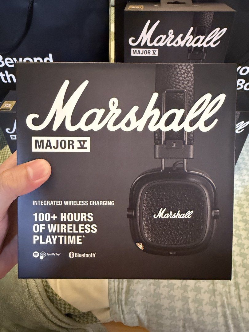 Marshall Major V Wireless On-Ear Headphones Black (Category: Headphones & Headsets) located in Quezon City. Submitted by law.1789 (Listing ID 1469117784, Image 2). Description: SRP - 8690 Sale Price - 4499 - Brand new and sealed in box (Multiple units available) - Massive 100+ hours of wireless playtime - Iconic Marshall sound signature with Bluetooth LE audio support - Convenient integrated wireless charging - Customisable M-button for quick acc