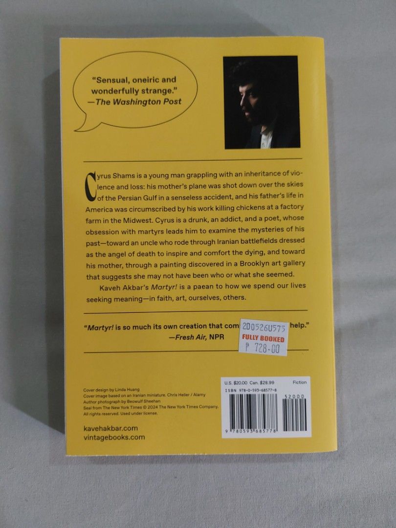 Martyr! (Paperback) (Category: Storybooks) located in Quezon City. Submitted by samchispick (Listing ID 1468964370, Image 2). Description: -ALL DETAILS ALREADY POSTED -NEW AND NEVER READ -BOUGHT FROM FULLY BOOKED -RFS: IMPULSE BUY -MOP GCASH "ONLY" -MOD GRAB/LALAMOVE/JRS FOR PROVINCIAL - "NO COURIER REQUEST" MEANING "NO JNT REQUEST" ***PRICE IS FIXED. PLEASE DON'T MAKE OFFER".