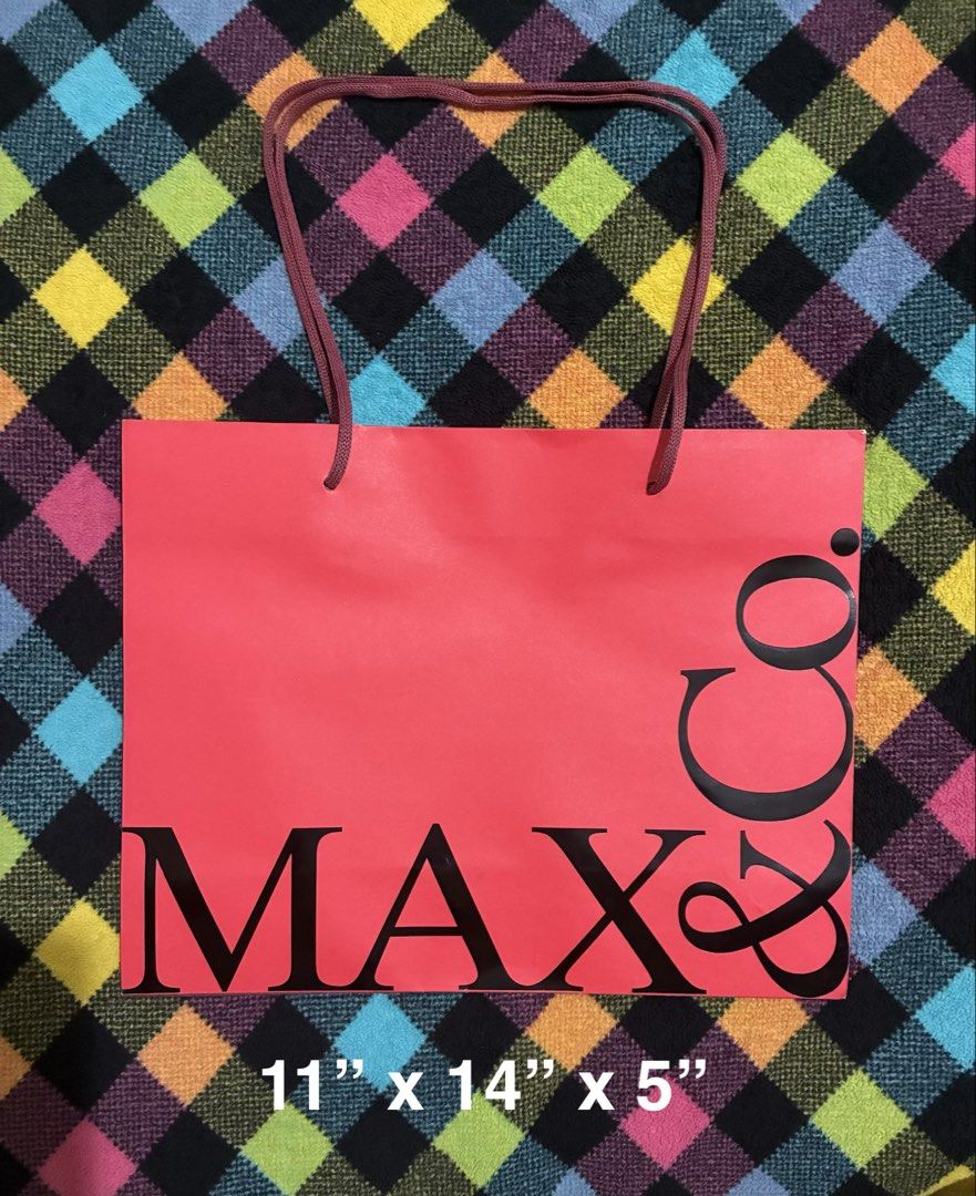 MAX & Co paper bag (Category: Everything Else Others) located in Muntinlupa City. Submitted by mystyle10 (Listing ID 1468976682, Image 1). Description: Brand new from SSI Store.