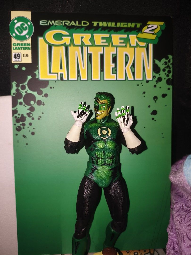 McFarlane Green Lantern (Parallax Hal Jordan) (Category: Action & Battle Toys) located in Davao. Submitted by affogattoast (Listing ID 1469156089, Image 2). Description: 📣📣READ FIRST 📣📣 Mcfarlane Parallax Hal (BIB if bought) - Complete accessories - it has a slightly yellowing paint on his forearms (its probably from factory paint from his body shading) - neck has minor customization for more articulation RFS: waiting for the mattel dc line �