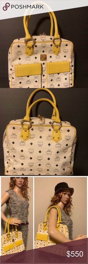 MCM HAND BAG YELLOW (Category: Tote Bags) located in Manila. Submitted by at_realty (Listing ID 1469072568, Image 2). Description: Mcm brand 8/10 condition .