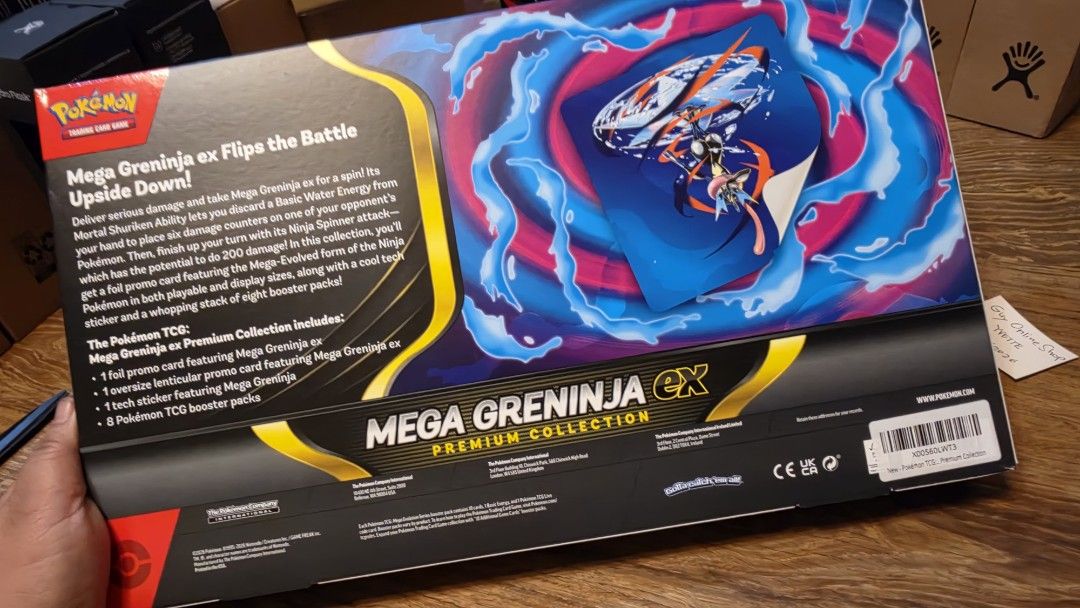 Mega Greninja EX Premium Collection (Category: Card Packs) located in Paranaque City. Submitted by guyonlineshop (Listing ID 1469030215, Image 3). Description: On hand Brandnew Authentic.