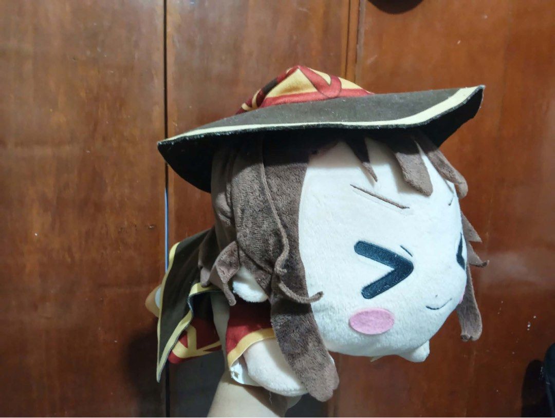 Megumin Nesoberi Sega Plushie (Category: J-Wave Merchandise) located in Cebu City. Submitted by lilyaround (Listing ID 1469093574, Image 1). Description: helping tags: stuff toy cute kawaii konosuba kono subarashii large plushie.