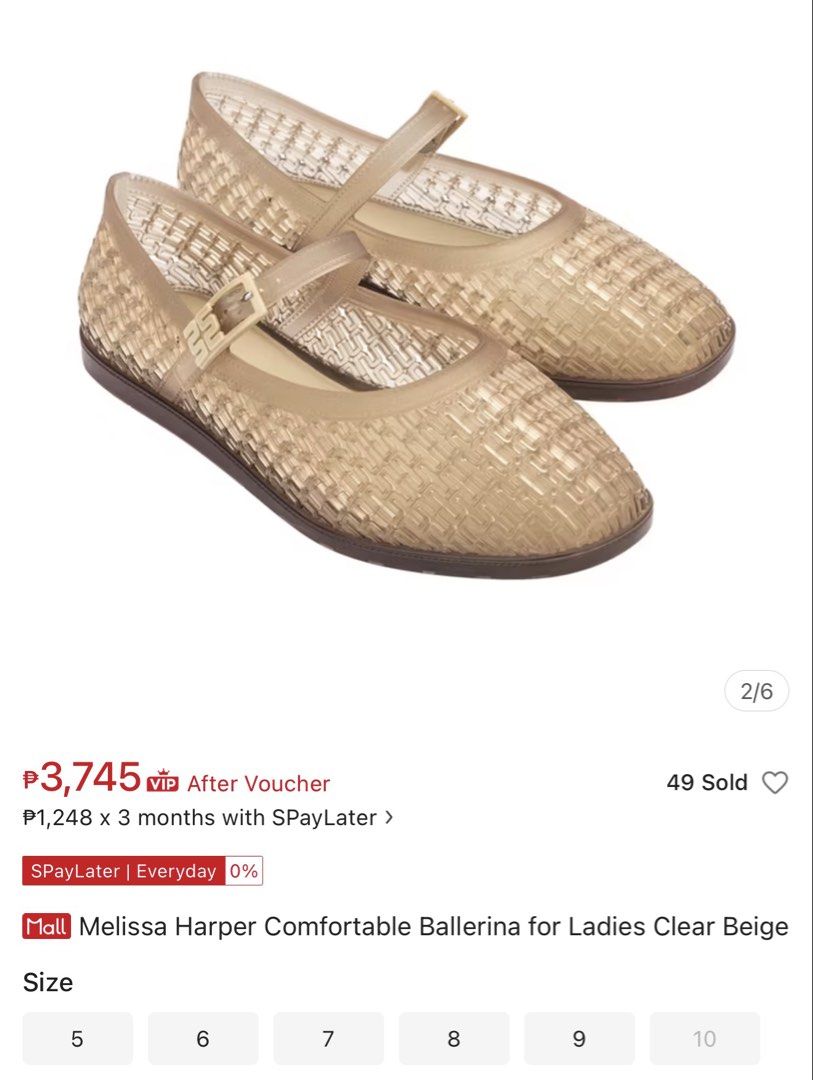 Melissa Beige Jelly Shoes (Category: Flats & Sandals) located in Quezon City. Submitted by addtocartapparels (Listing ID 1469117785, Image 1). Description: .