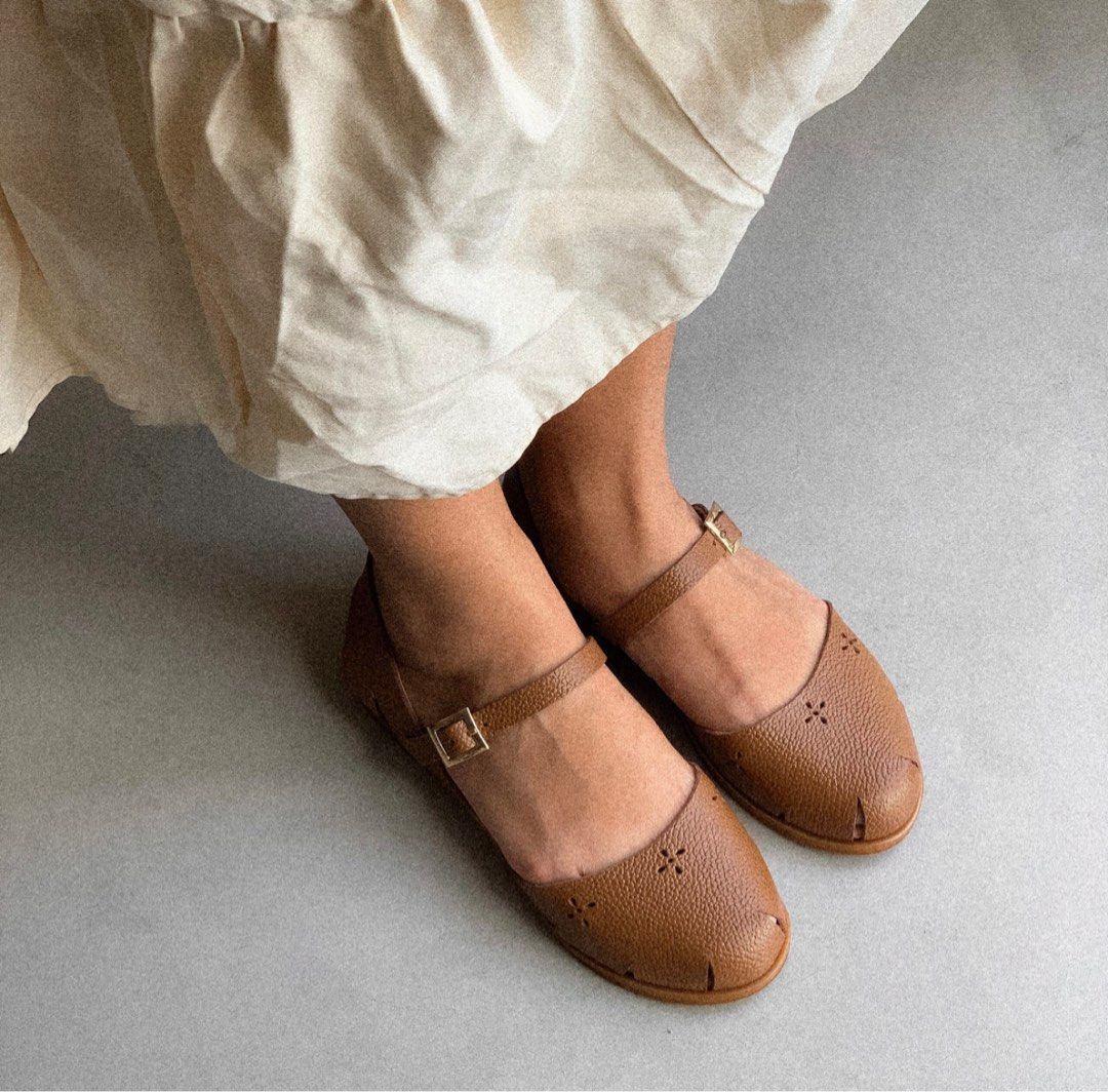 Meraniel Brown Leather Bernabeth Sandals (Category: Flats & Sandals) located in Taytay. Submitted by sandgraffiti (Listing ID 1468943588, Image 2). Description: -cow genuine leather straps and insoles – double padded soft insoles – scratch resistant rubber sides – non-skid rubber outsoles – marikina local brand - retail price is 2,890 - actual photos posted RFS: im 7.5. this fits 7 us womens .