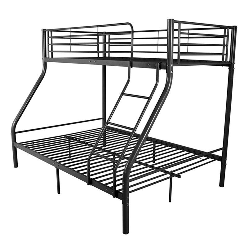 Metal Bunk Bed Frame, Double Over Single (Used, As-Is, Frame Only) (Category: Bed Frames & Mattresses) located in Manila. Submitted by katlynberdin (Listing ID 1469007813, Image 1). Description: Selling my Mandaue Foam metal bunk bed frame. Used for 2 years, heavily used, so sold as is. Details: • Brand: Mandaue Foam • Type: Double (bottom) over single (top) bunk • Overall size: 200.5 cm (W) x 145 cm (D) x 160 cm (H) • Top bunk: 97.5 cm wide • Cl