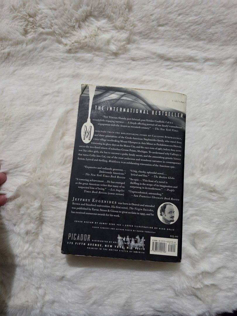 Middlesex by Jeffrey Eugenides Paperback Novel (Category: Storybooks) located in Manila. Submitted by meicy_wndr (Listing ID 1469058619, Image 3). Description: Location: DAVAO CITY Delivery: LBC.